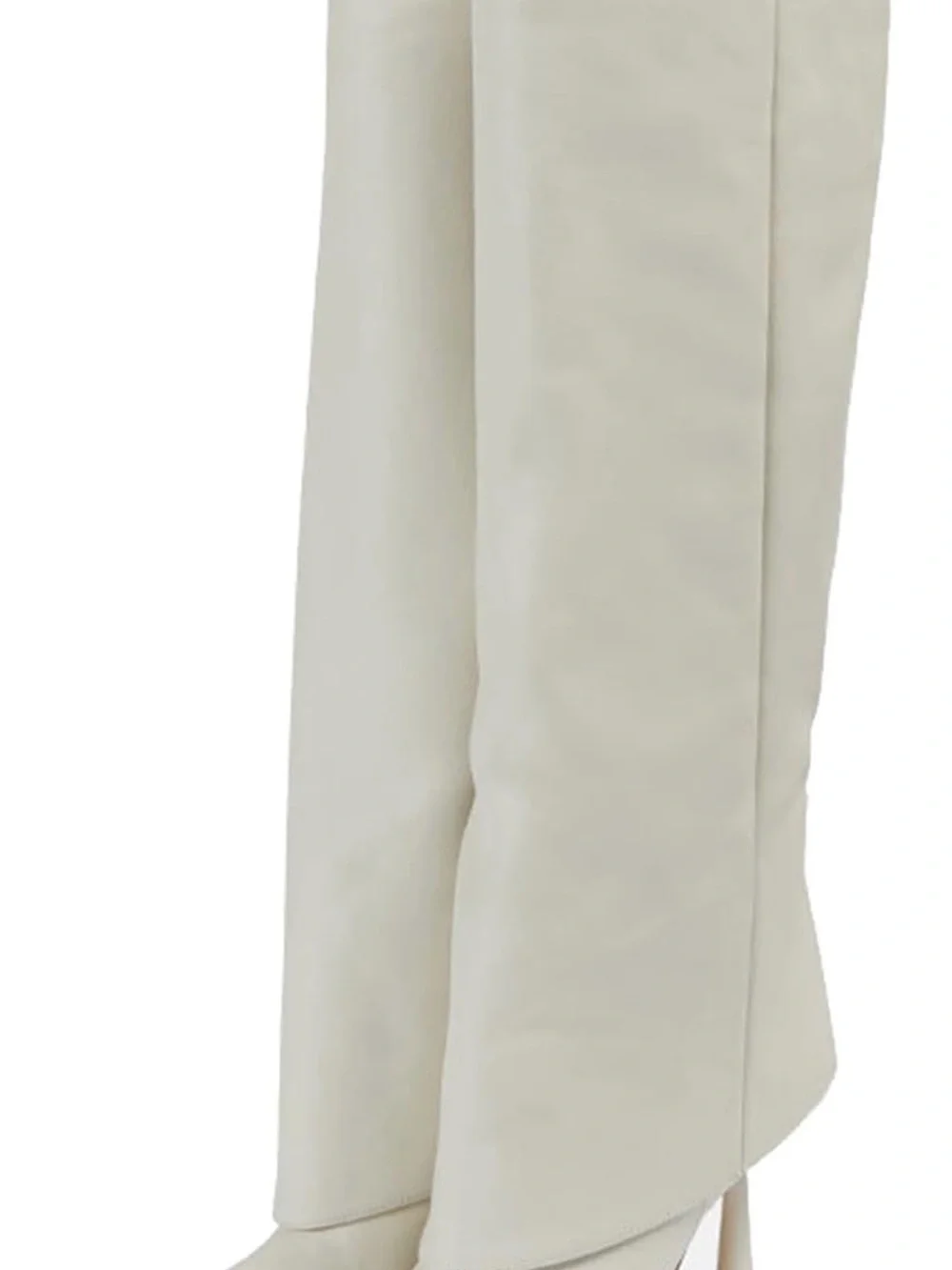 Women's Pointed Toe Knee-High Stiletto Boots in white size 42/11